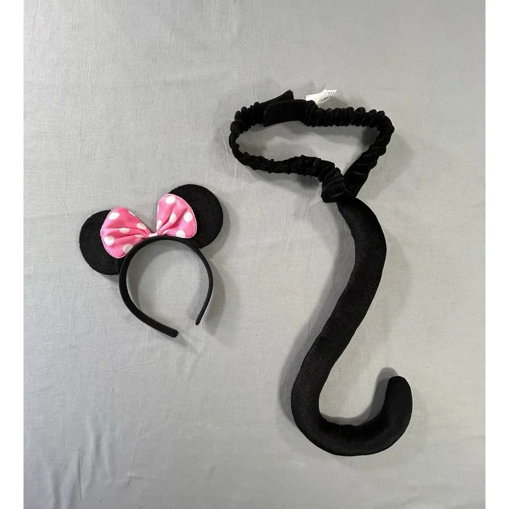 Hanna Anderson Ears and Tail Halloween Dress Up One Size Girls Mouse Cat